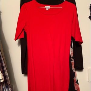 Red lularoe Julia size S